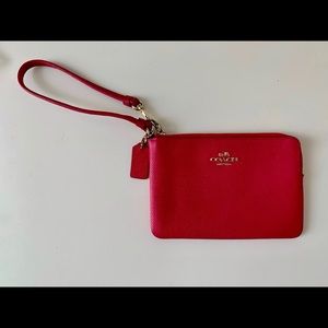 Coach Corner Zip Wristlet